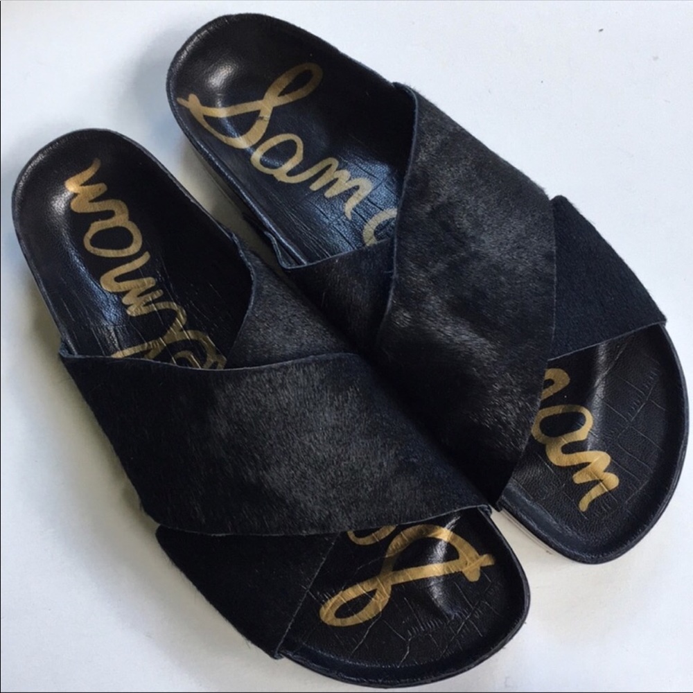 Sam Edelman adore black cross sandal